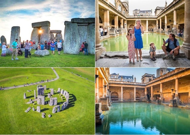 ストーンヘンジとバース ローマ浴場入場 ランチパック付き 英語 トラベルドンキー ロンドン イギリス