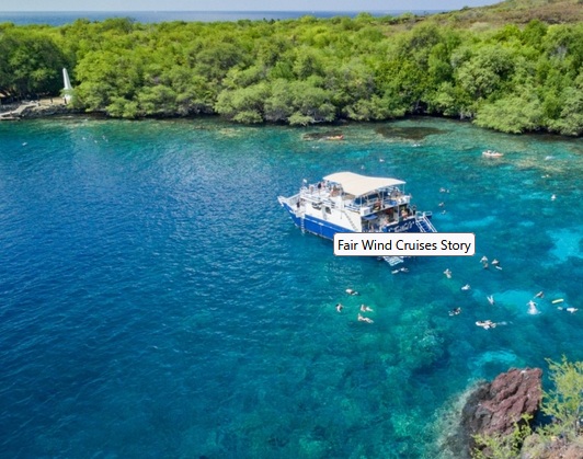 ケアラケクア湾スノーケル･ツアー (フェアウインドII号)