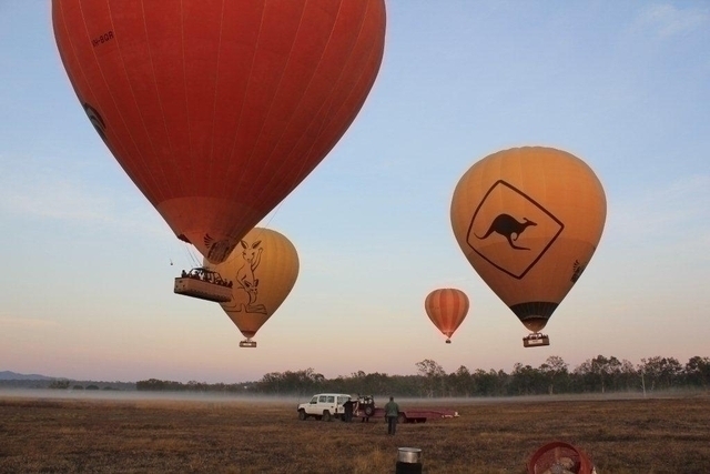 何機もの気球が飛び立つ様は圧巻