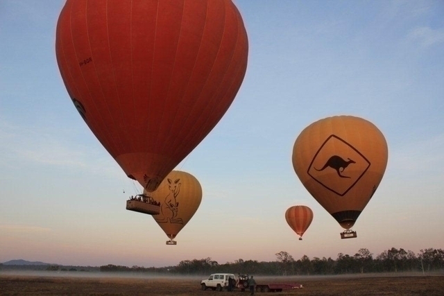 この雄大さこそがケアンズの気球です