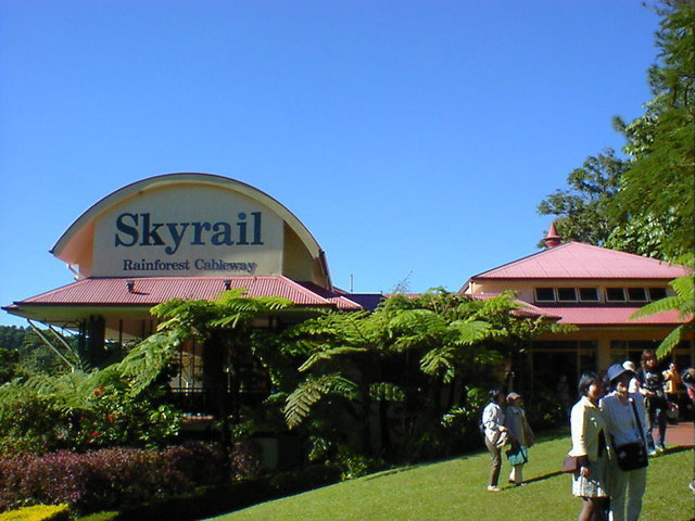 キュランダ駅の様子