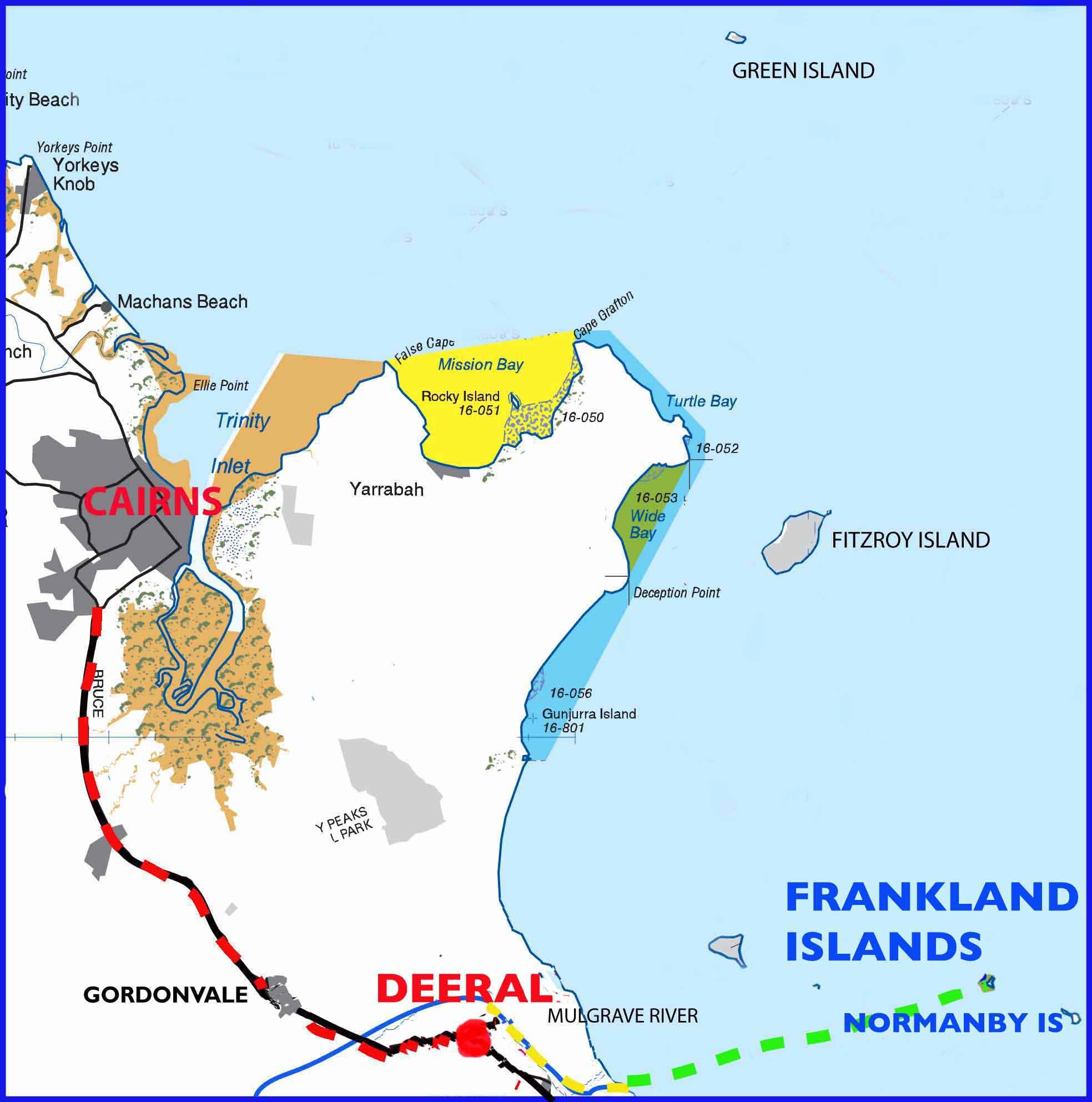 フランクランド島の場所を示す地図