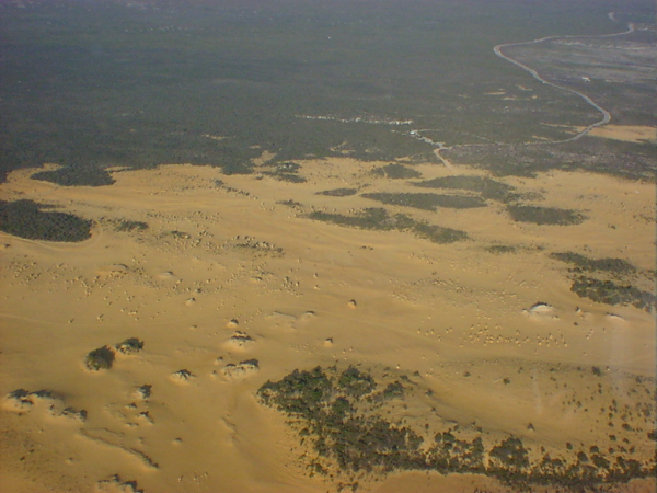 ピナクルズを上空から